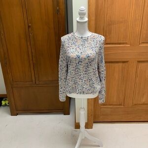 SILVERFLINT soft poly acrylic knit crew neck sweater medium 21 in pit pit